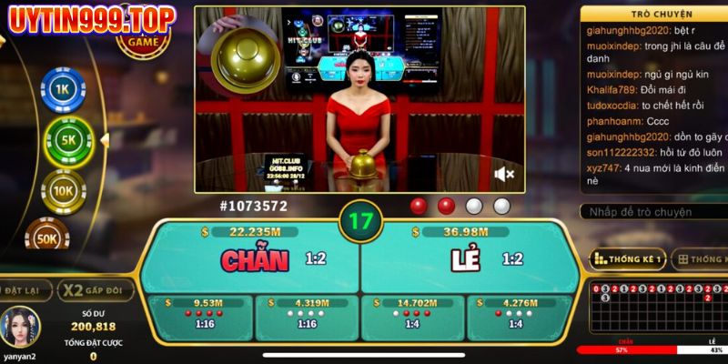 Giao diện casino UYTIN999 trực quan