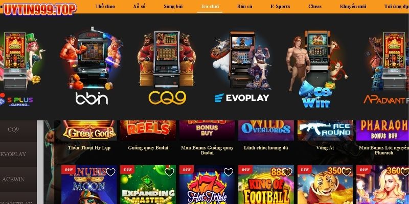 Sảnh nổ hũ UYTIN999 cung cấp nhiều trò chơi hot